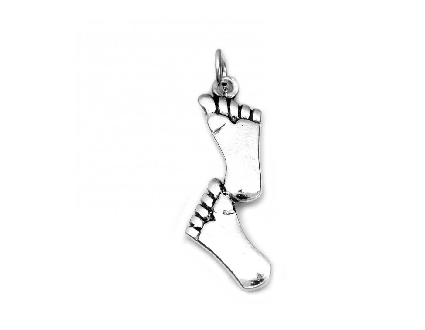 Sterling Silver Footprints Pendant