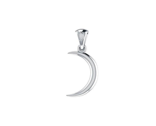 Sterling Silver Moon Pendant