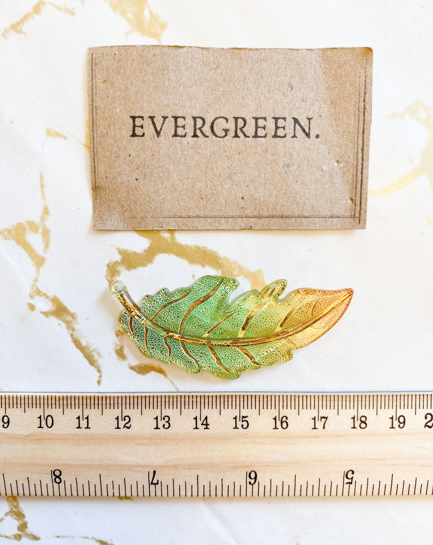 Metallic Acrylic Leaf Pendants - Wide Variety Of Colours!