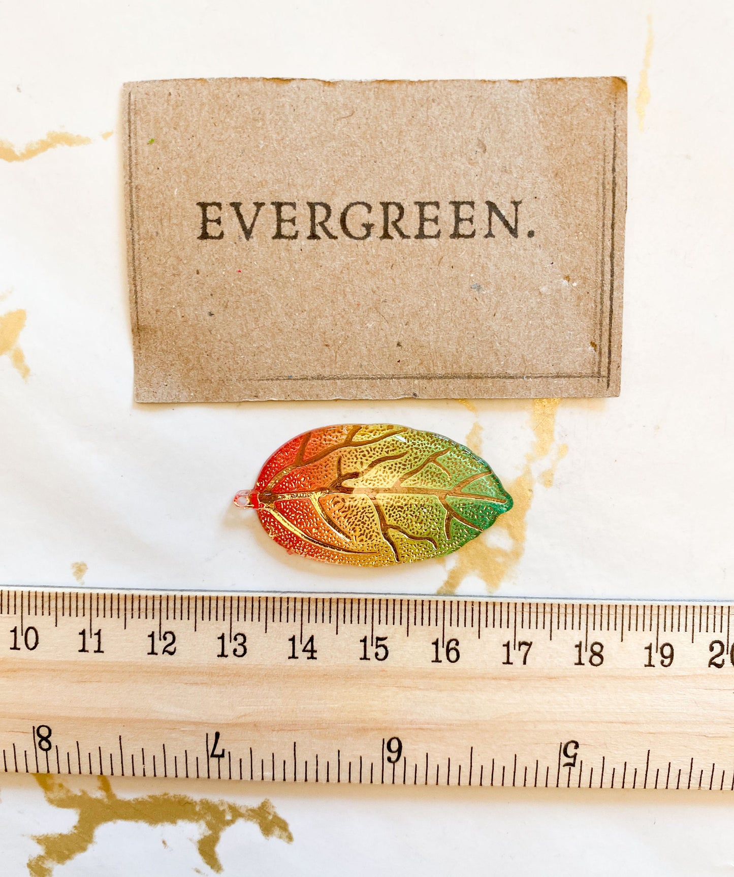 Metallic Acrylic Leaf Pendant - Wide Variety Of Colours Available!