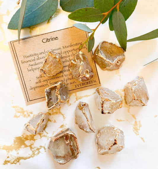 Raw / Rough Citrine Crystal Nugget Pendant - Positivity, Inspiration & Confidence
