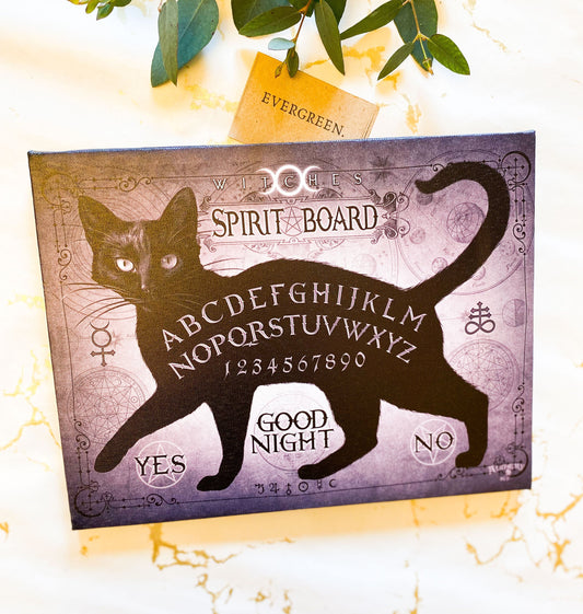 Black Cat Spirit Board Canvas
