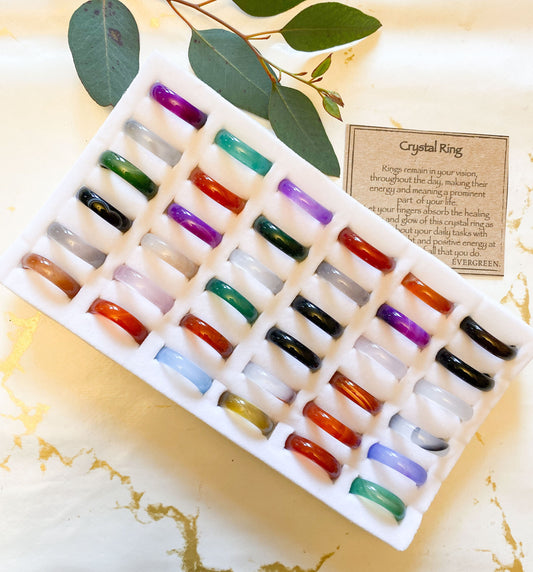 Crystal Band Rings - Wide Variety Available!