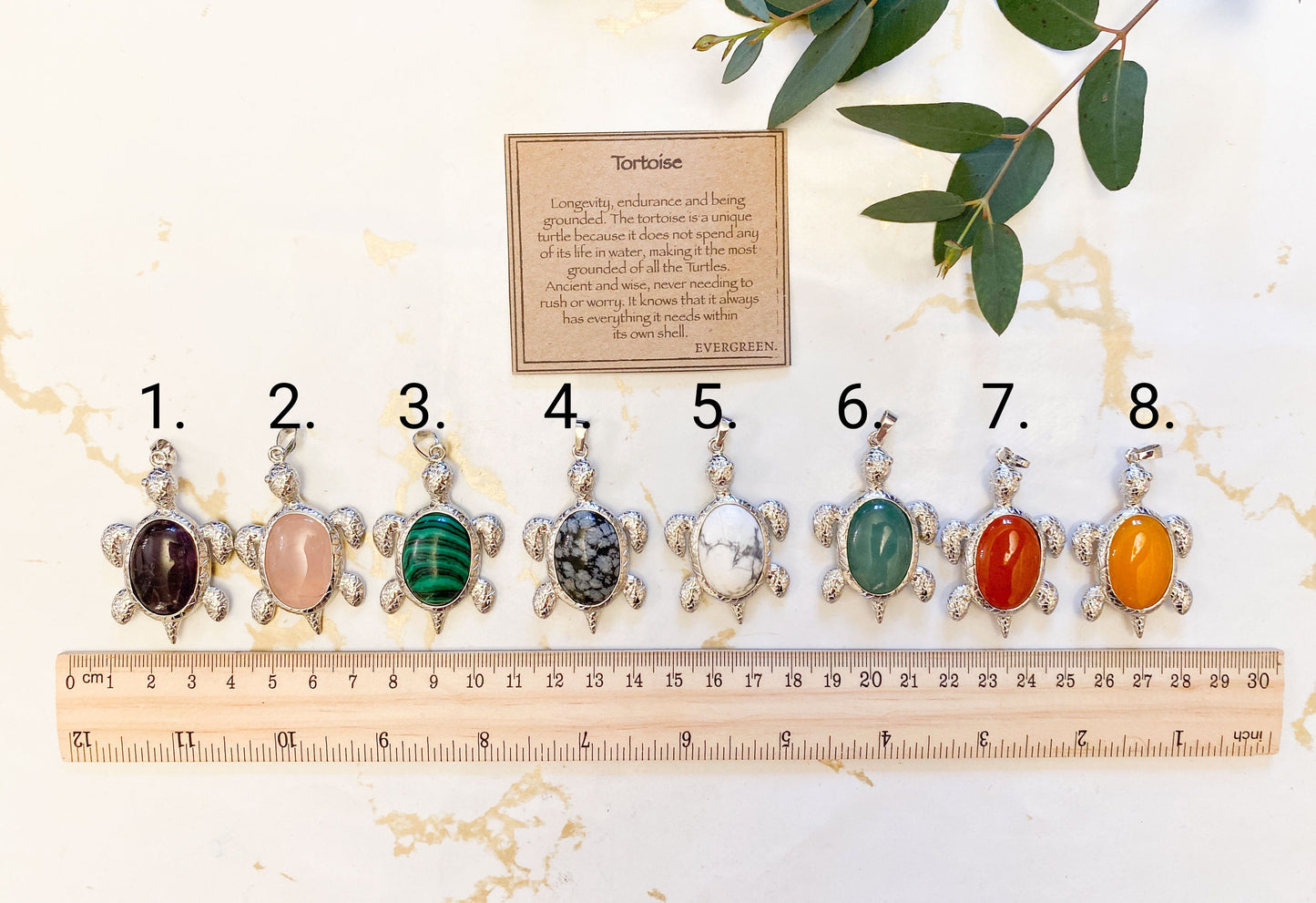 Crystal Tortoise Pendant - Wide Variety Available!
