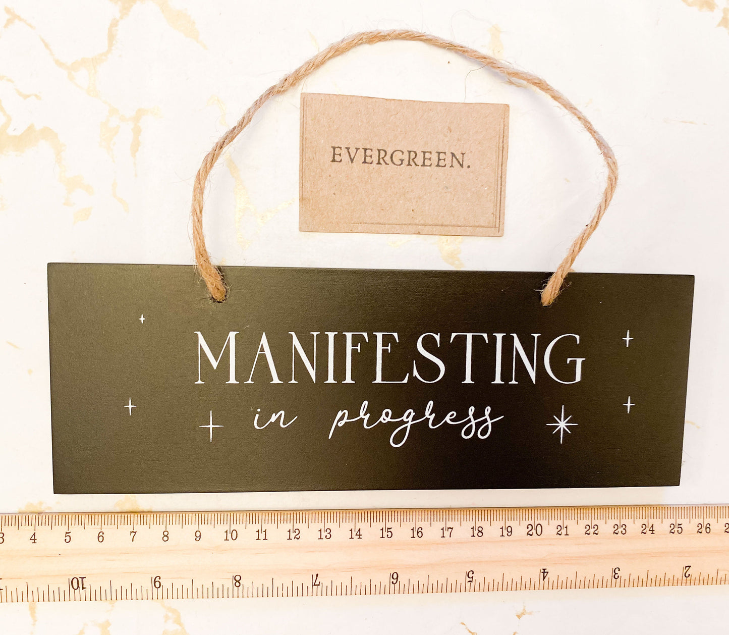 Manifesting In Progress - Decorative Wooden Sign