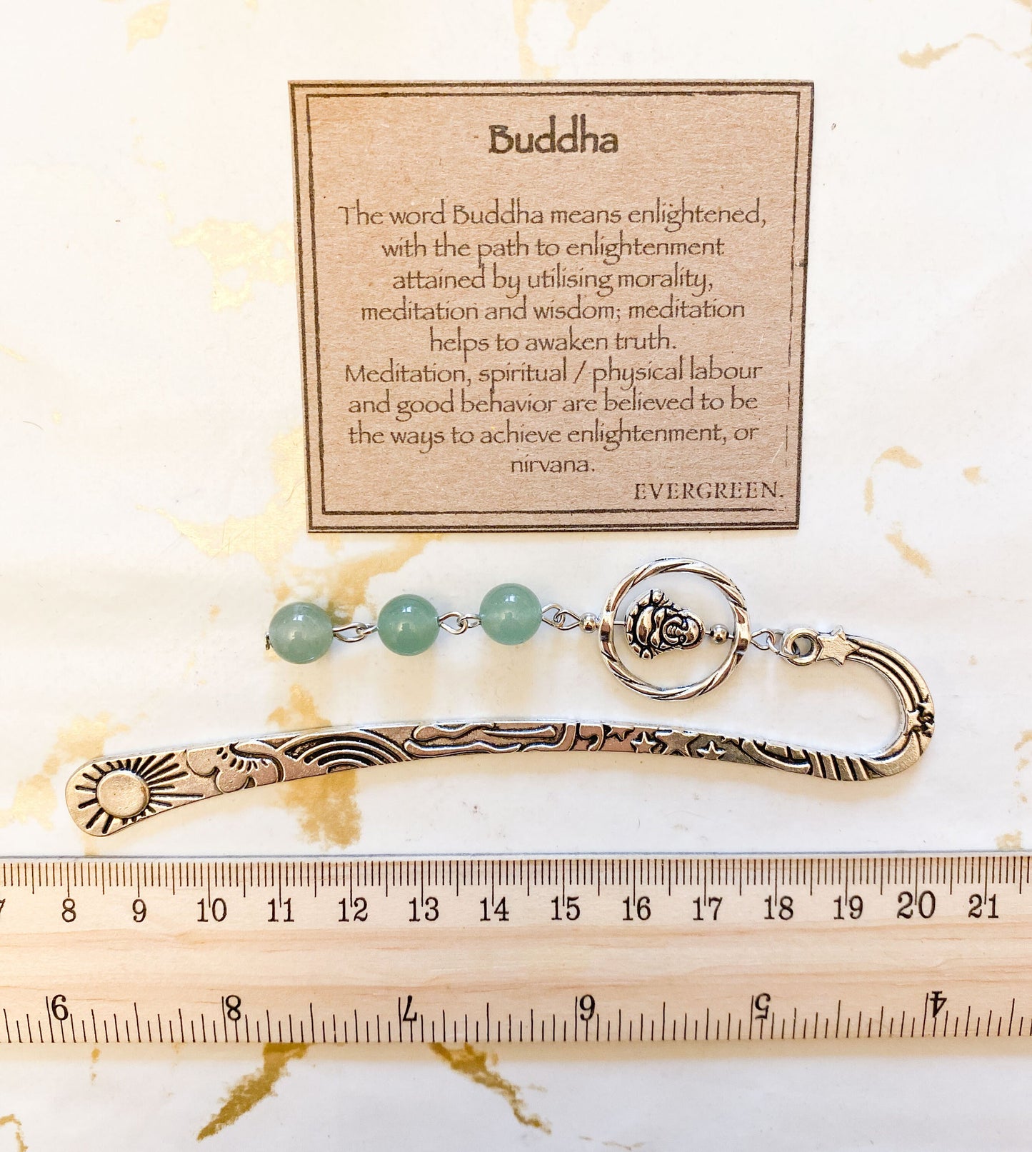 Beautiful Antique Silver Plated Buddha & Chakra Crystal Bookmarks - Wide Variety Available!