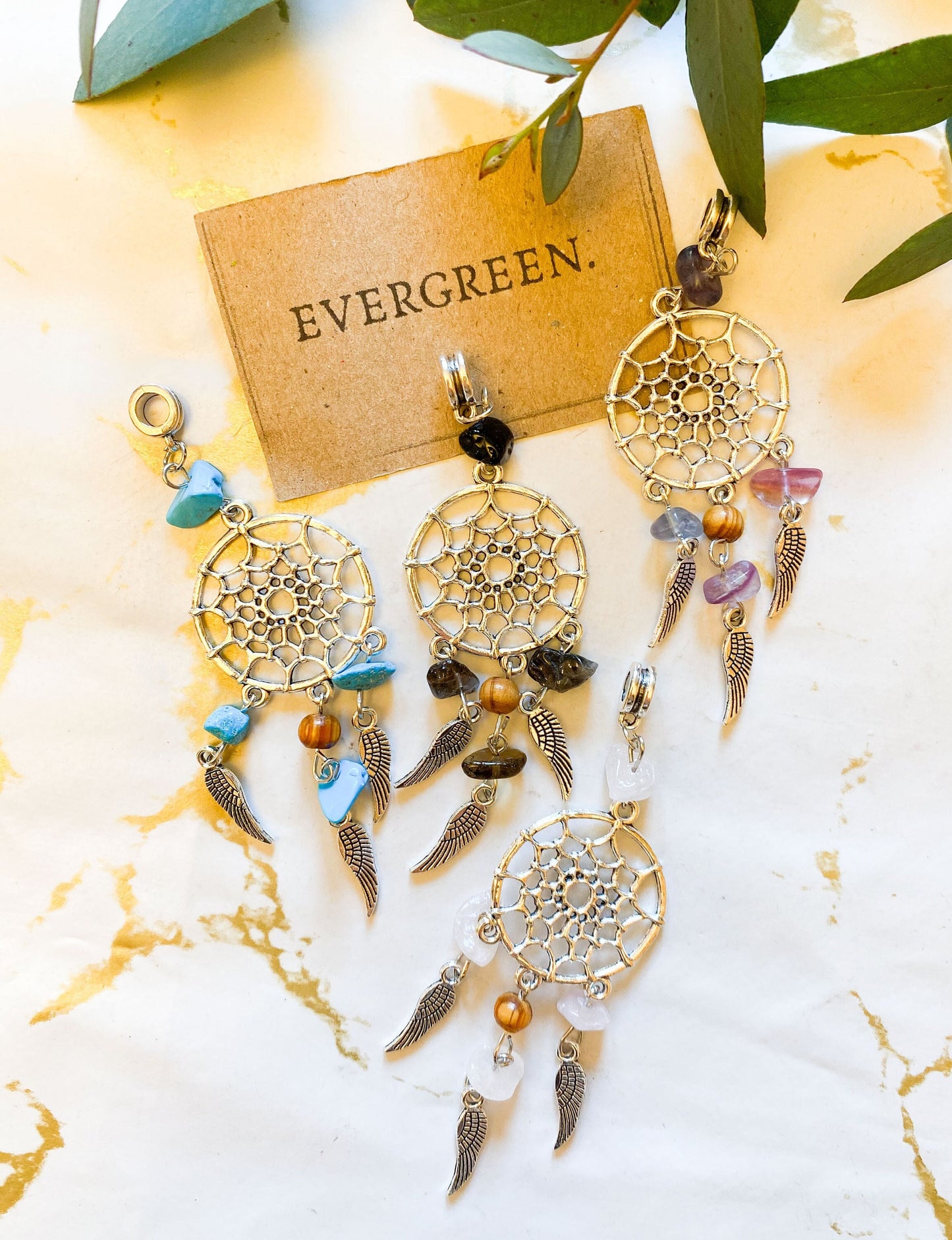 Crystal Dreamcatcher Pendant