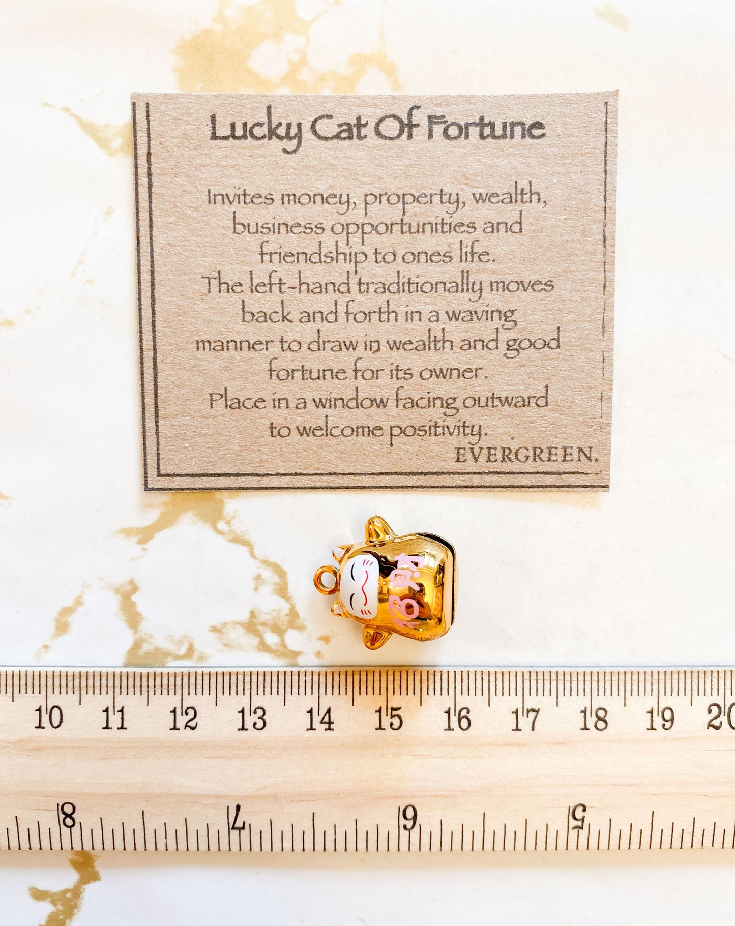 Lucky Cat Of Fortune Bell Pendant - Wealth, Opportunity & Good Fortune