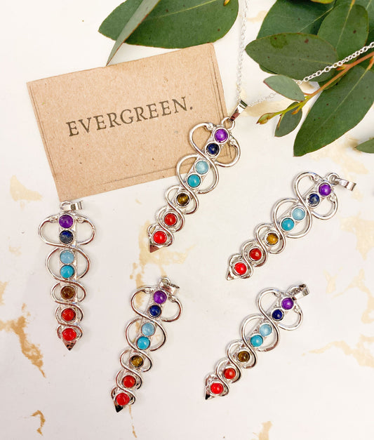 7 Chakra Point Pendant
