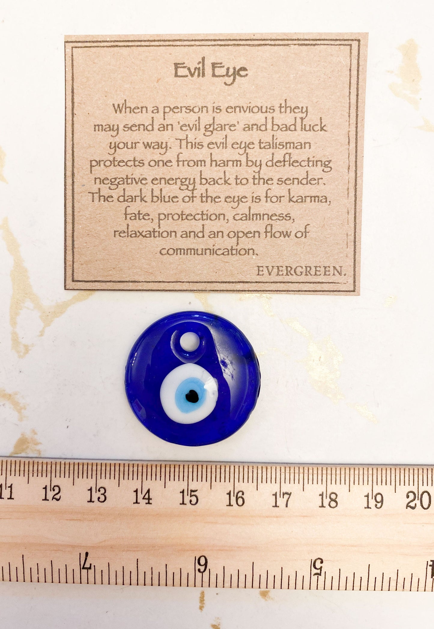 Evil Eye Pendant - Protection, Relaxation & Calmness