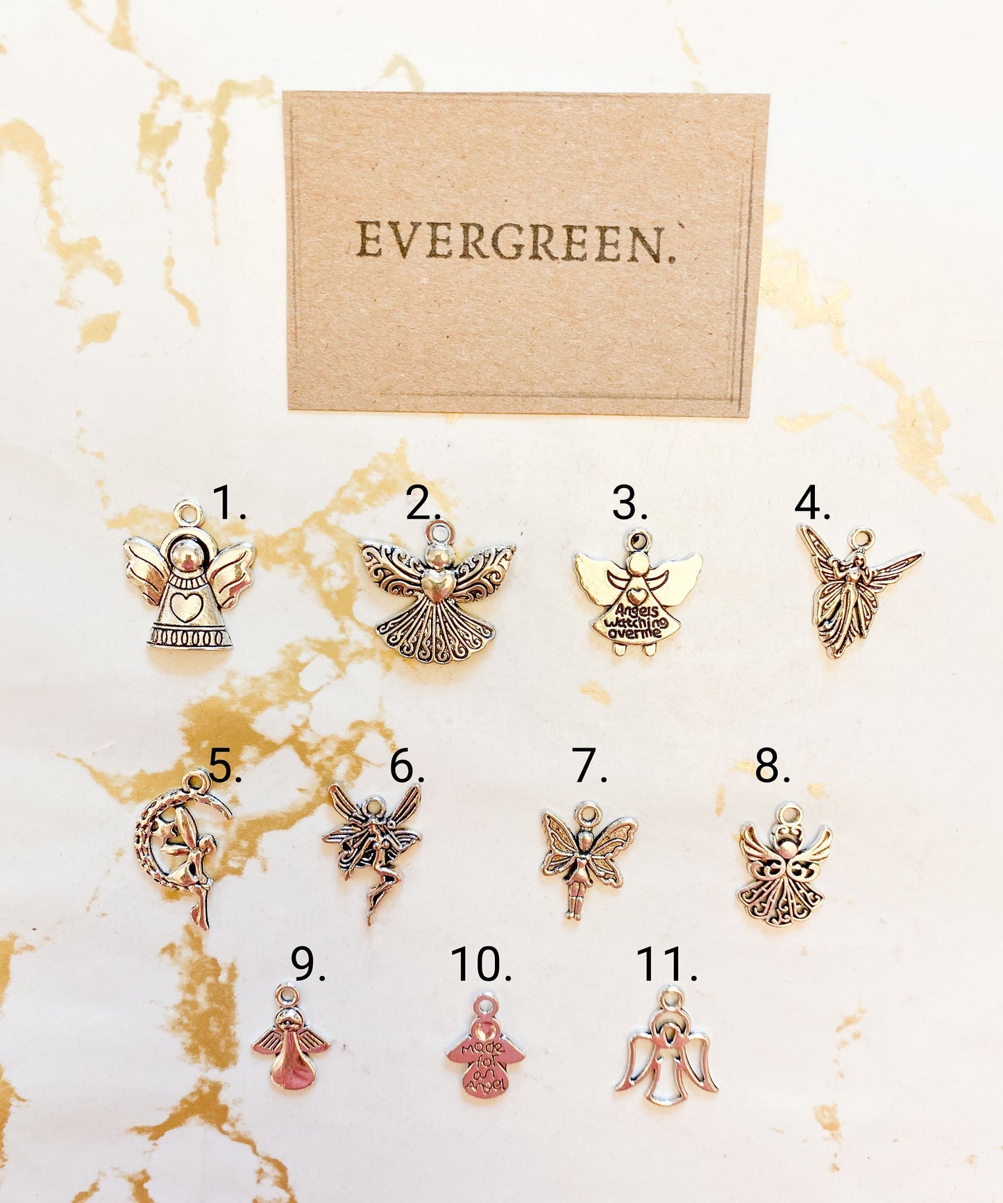 Silver Guardian Angel Pendant - Wide Variety Available!
