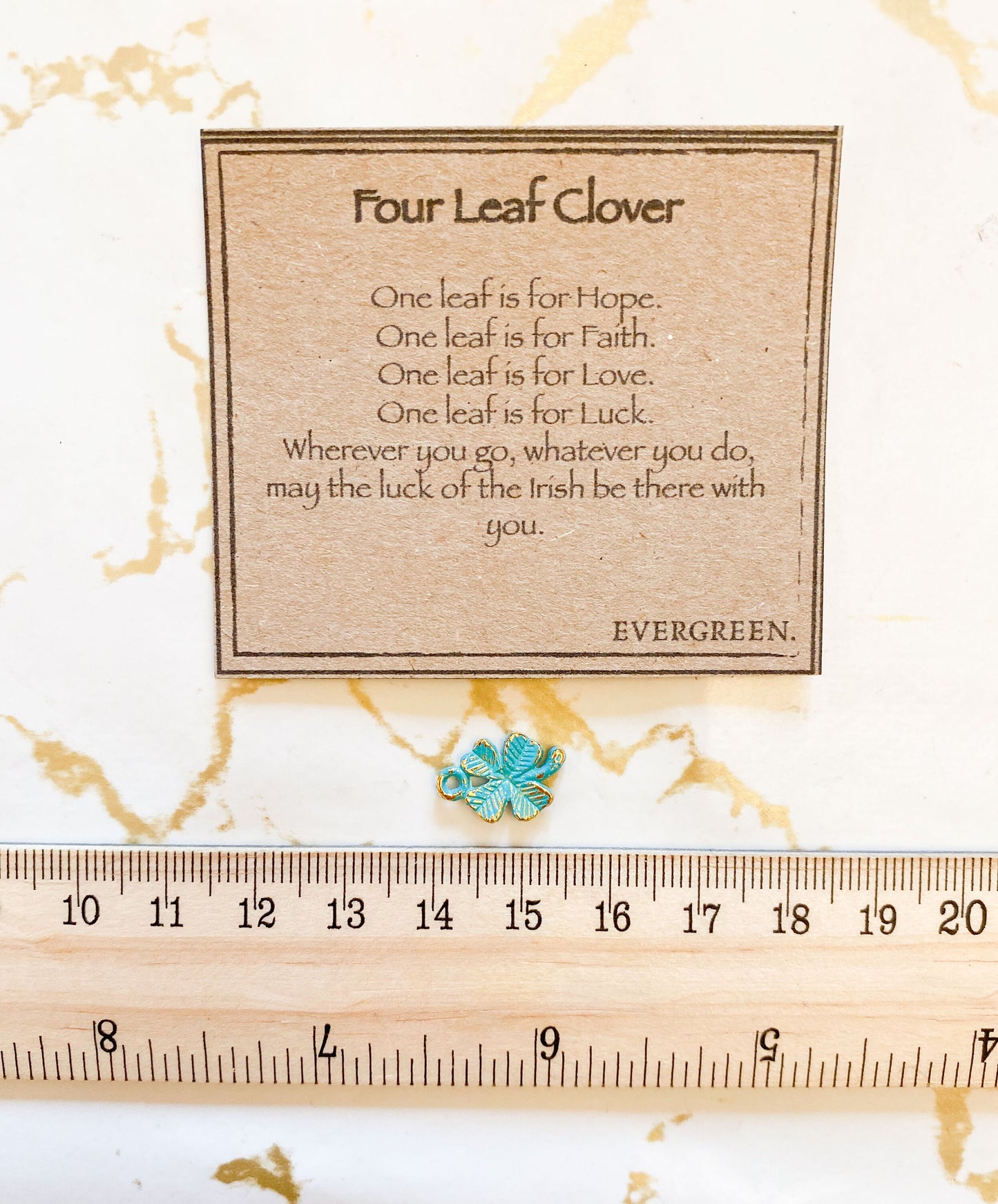Four Leaf Clover Pendant - Luck, Faith & Love