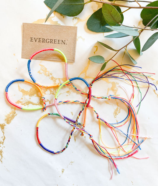 Handmade Multi-Colour Friendship Cord Bracelets!