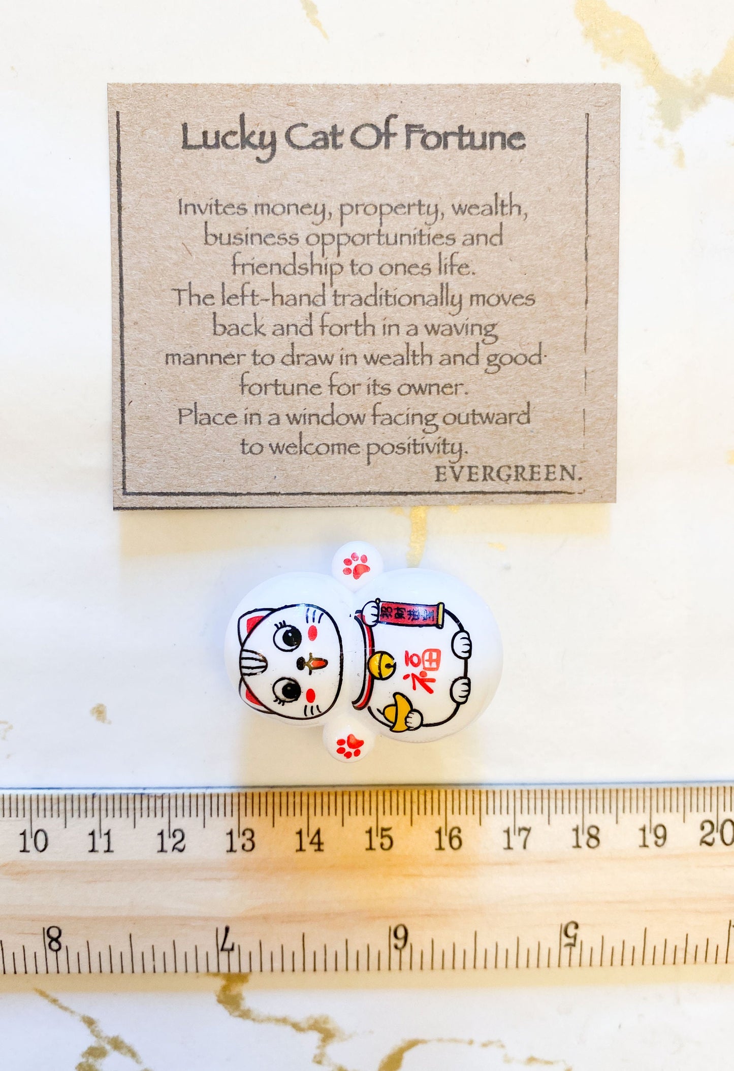 Rolly Poly Lucky Cat Of Fortune Figurine - Can't Fall Over!