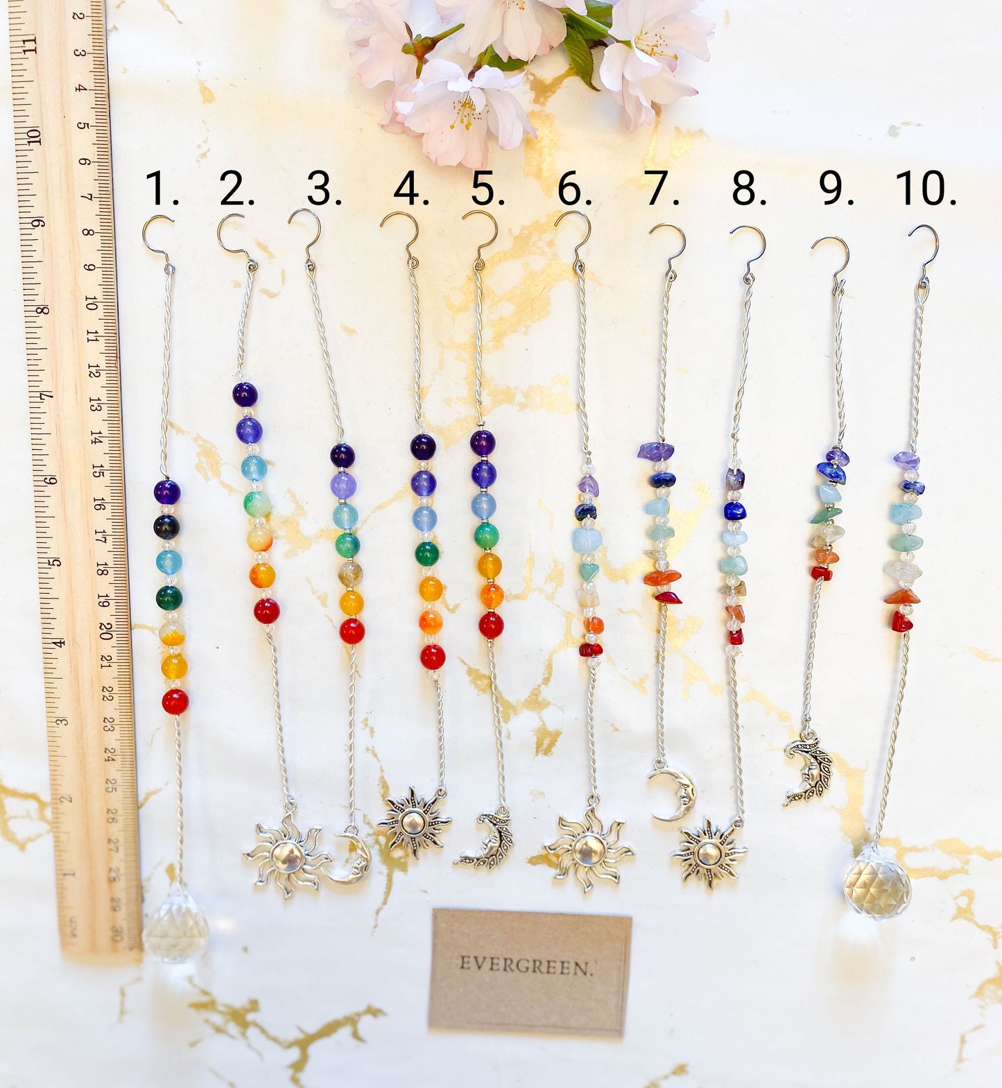 Chakra Crystal Suncatcher - Transformation, Positivity & Light