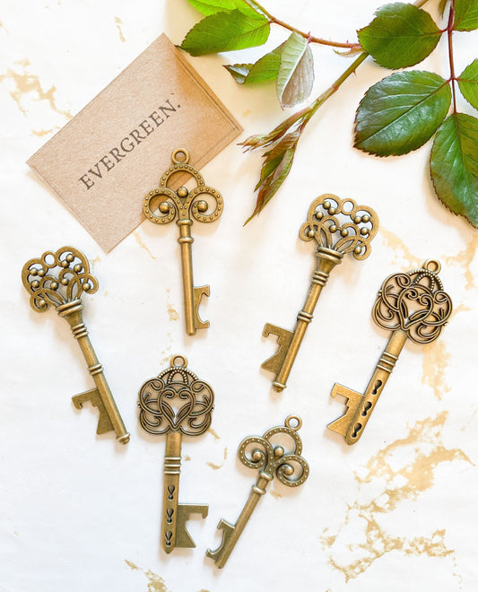 Vintage Key Bottle Opener - Party / Wedding / Anniversary / Engagement / Favour