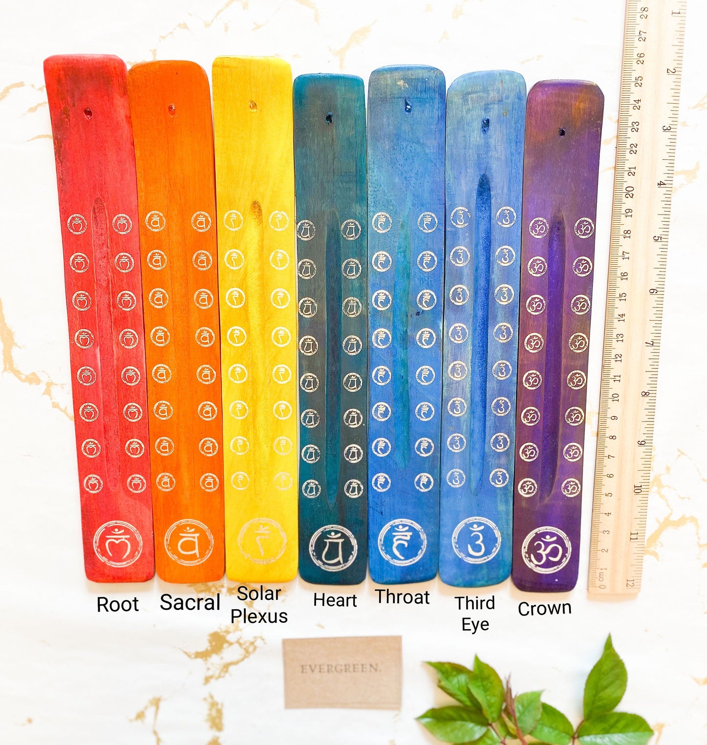 7 Chakra Incense Stick Holders - Sold Separately