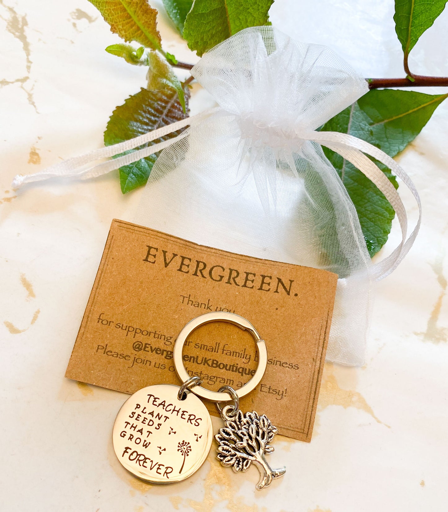 Thank You Teacher Keychain - Wide Variety Available!
