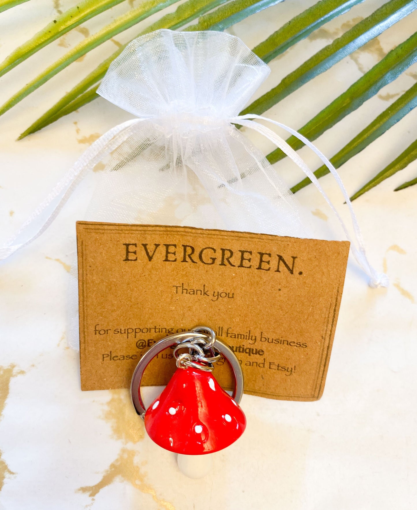 Mushroom / Toadstool Keychain - Variety Of Colours Available!