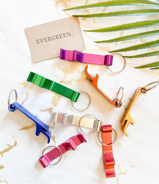 Metallic Bottle Opener Keychain - Wide Variety Of Colours Available!
