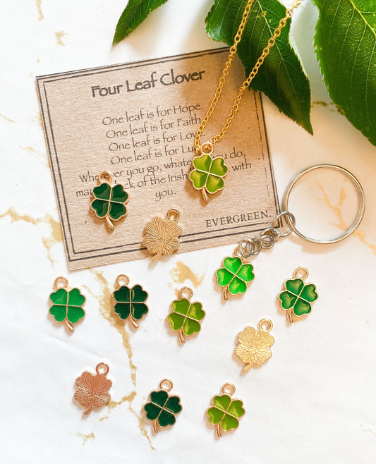 Four Leaf Clover Metal Pendant - Wide Variety Available!