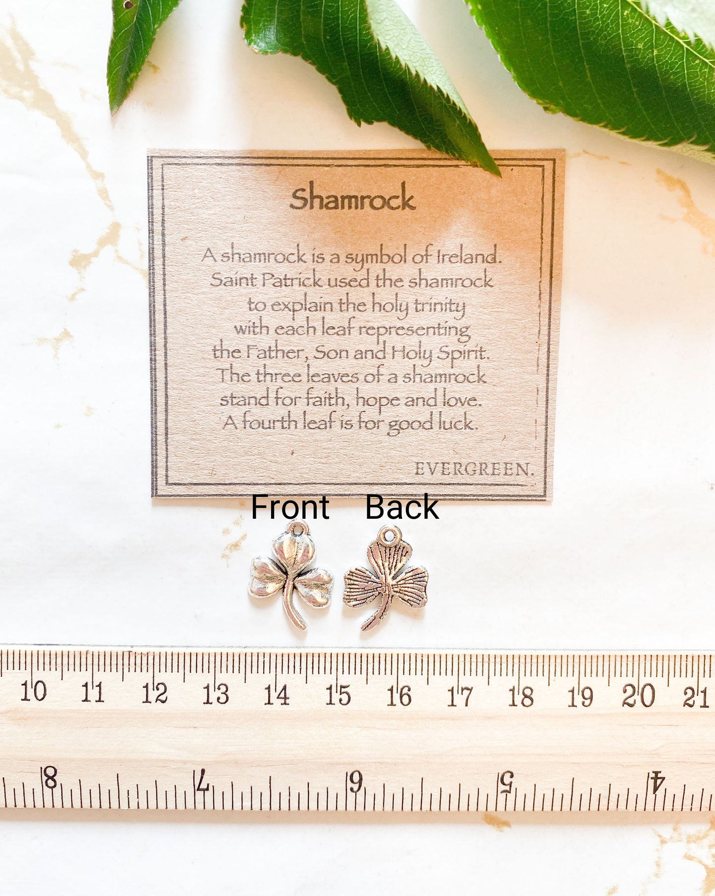 Shamrock Pendant - Faith, Hope & Love