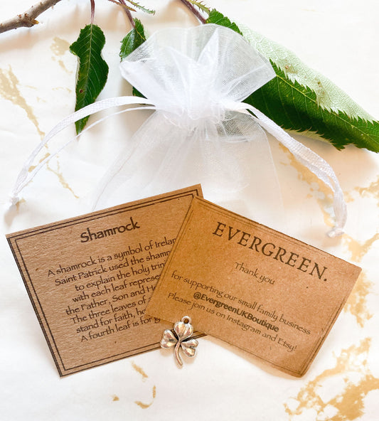 Shamrock Pendant - Faith, Hope & Love