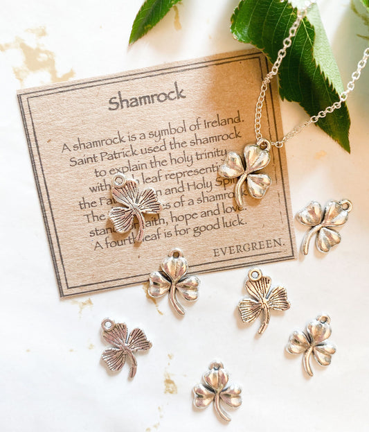 Shamrock Pendant - Faith, Hope & Love