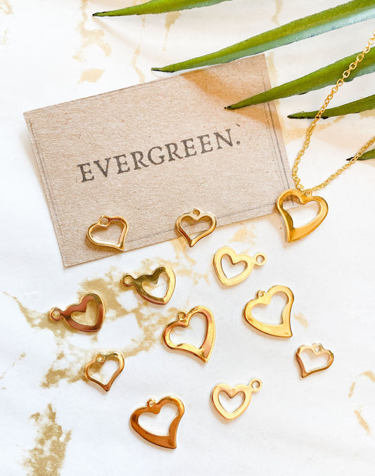 Gold / Silver Heart Pendant - Wide Variety Available!