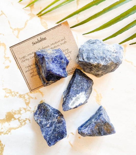 Raw / Rough Sodalite Crystal - Truth, Communication & Clarity