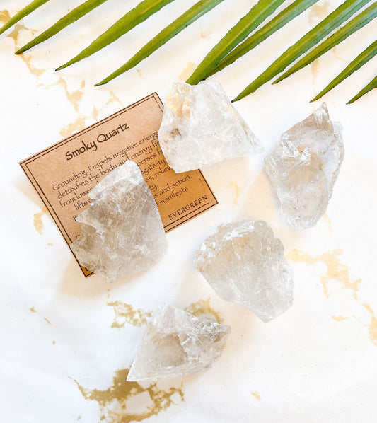 Raw / Rough Smoky Quartz Crystal - grounding, Positivity & Manifestation