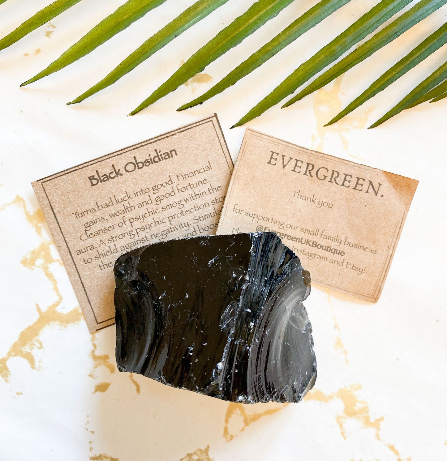 Black Obsidian Raw Crystal / Rough - Financial Gain, Good Fortune & Luck