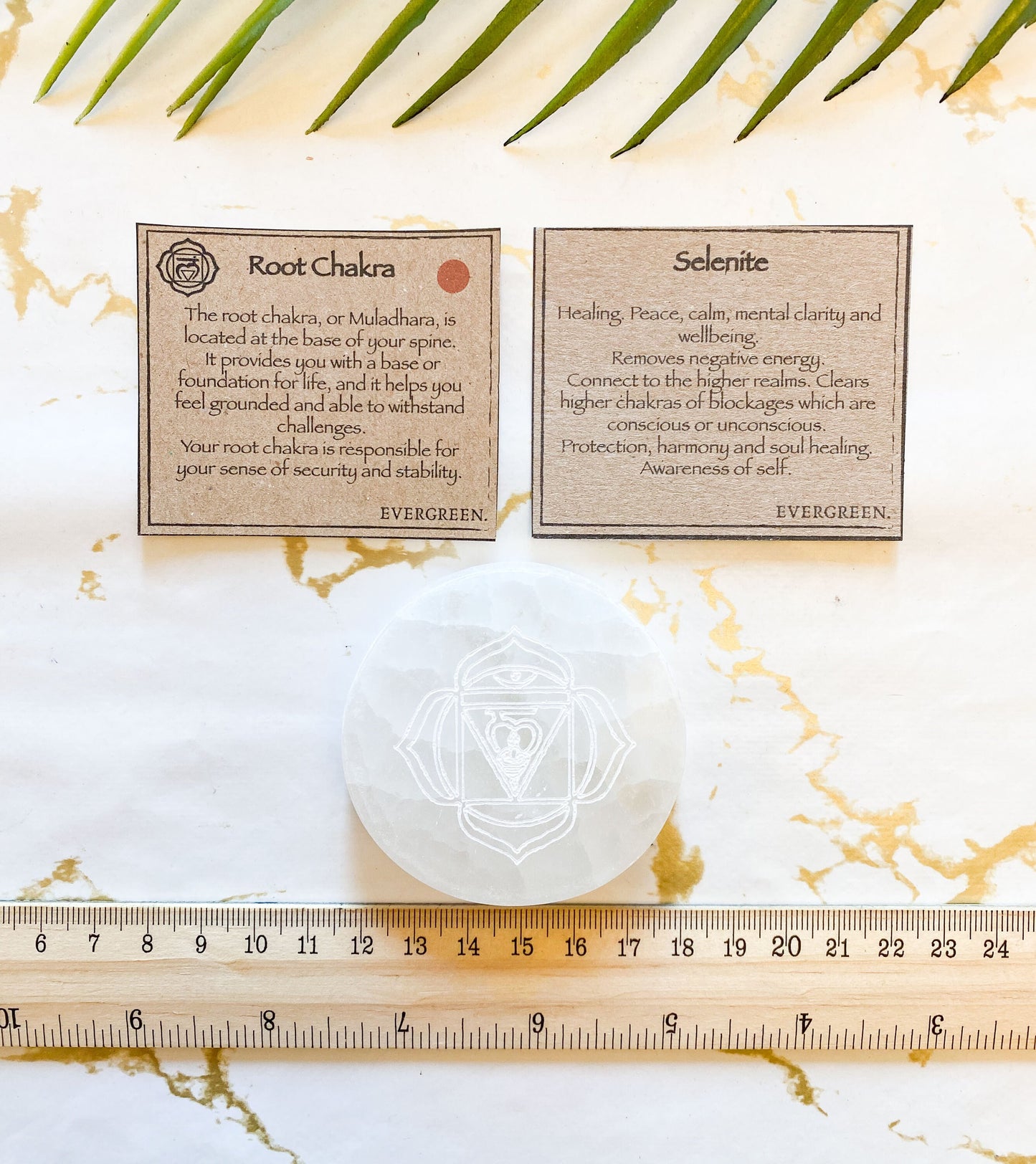 Chakra Selenite Crystal Charging Plate - Wide Variety Available!