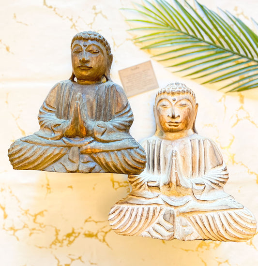Buddha Albasia Wood Statue / Figurine
