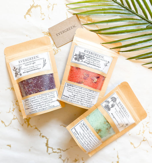 Floral Infusions Hand Mixed Bath Potion / Spa /Soak / Salts
