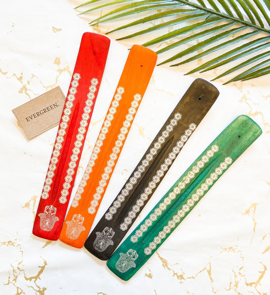 Incense Holder With Hamsa Hand Detail - Wide Variety Available!