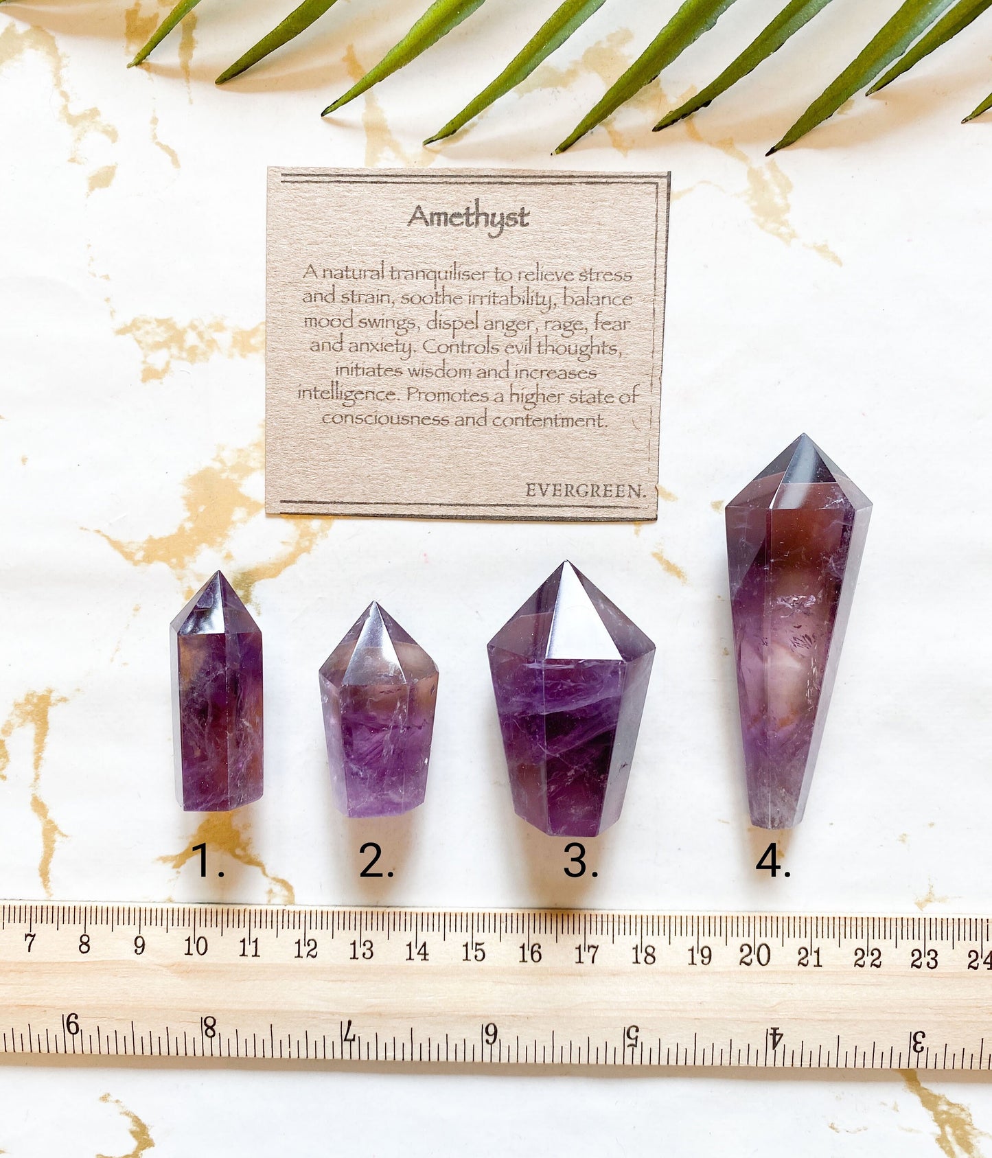 Amethyst Crystal Sceptre Point - Balance, Wisdom & Contentment
