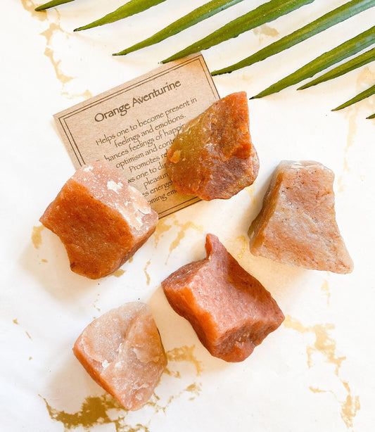 Raw / Rough Orange Aventurine Crystal -