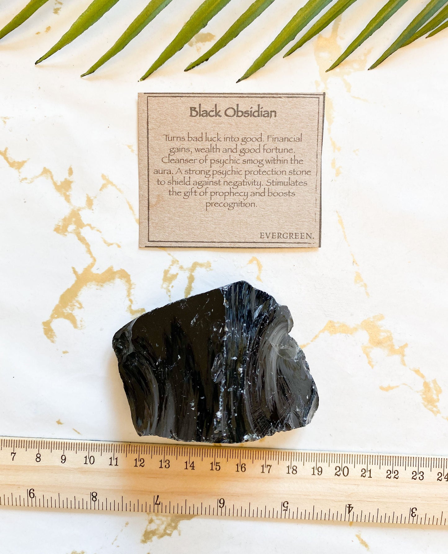 Black Obsidian Raw Crystal / Rough - Financial Gain, Good Fortune & Luck