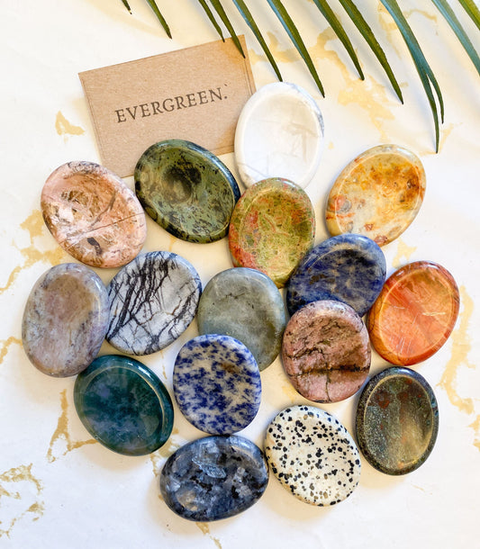 Crystal Thumbstone / Worry Stone - Wide Variety Available!