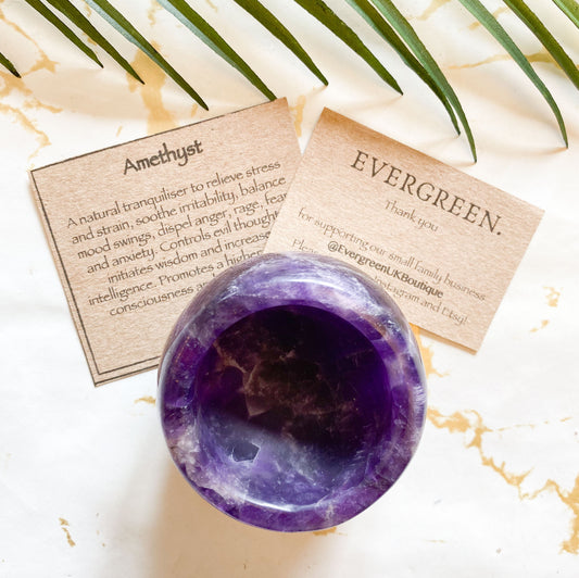 Crystal Bowl - Rose Quartz & Amethyst
