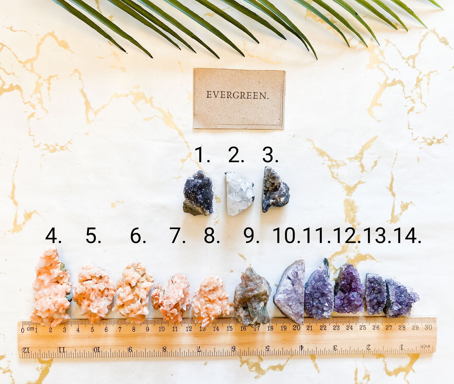 Raw / Rough Crystal Druzy Cluster - Orange / Black / Brown / Purple / White