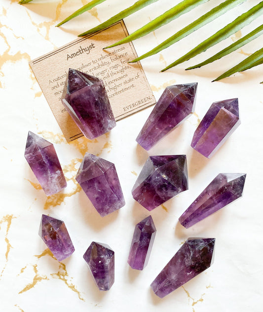 Amethyst Crystal Sceptre Point - Balance, Wisdom & Contentment