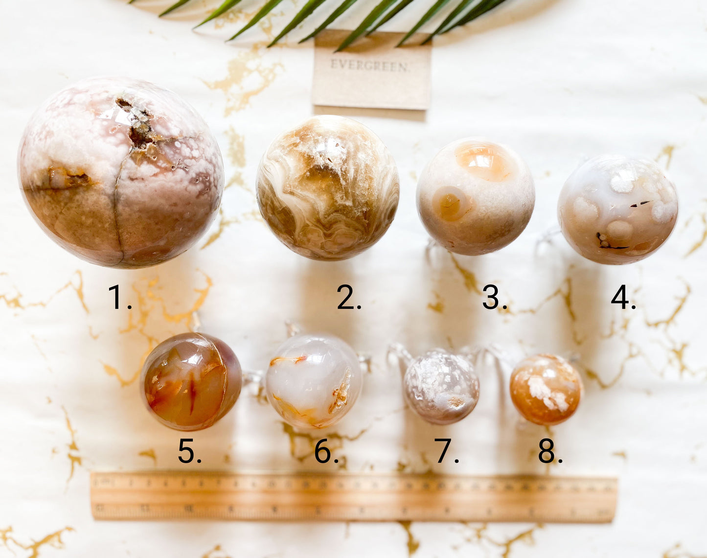 Natural / Pink / Yellow / White Crystal Spheres - Carnelian, Agate, Amethyst, Calcite