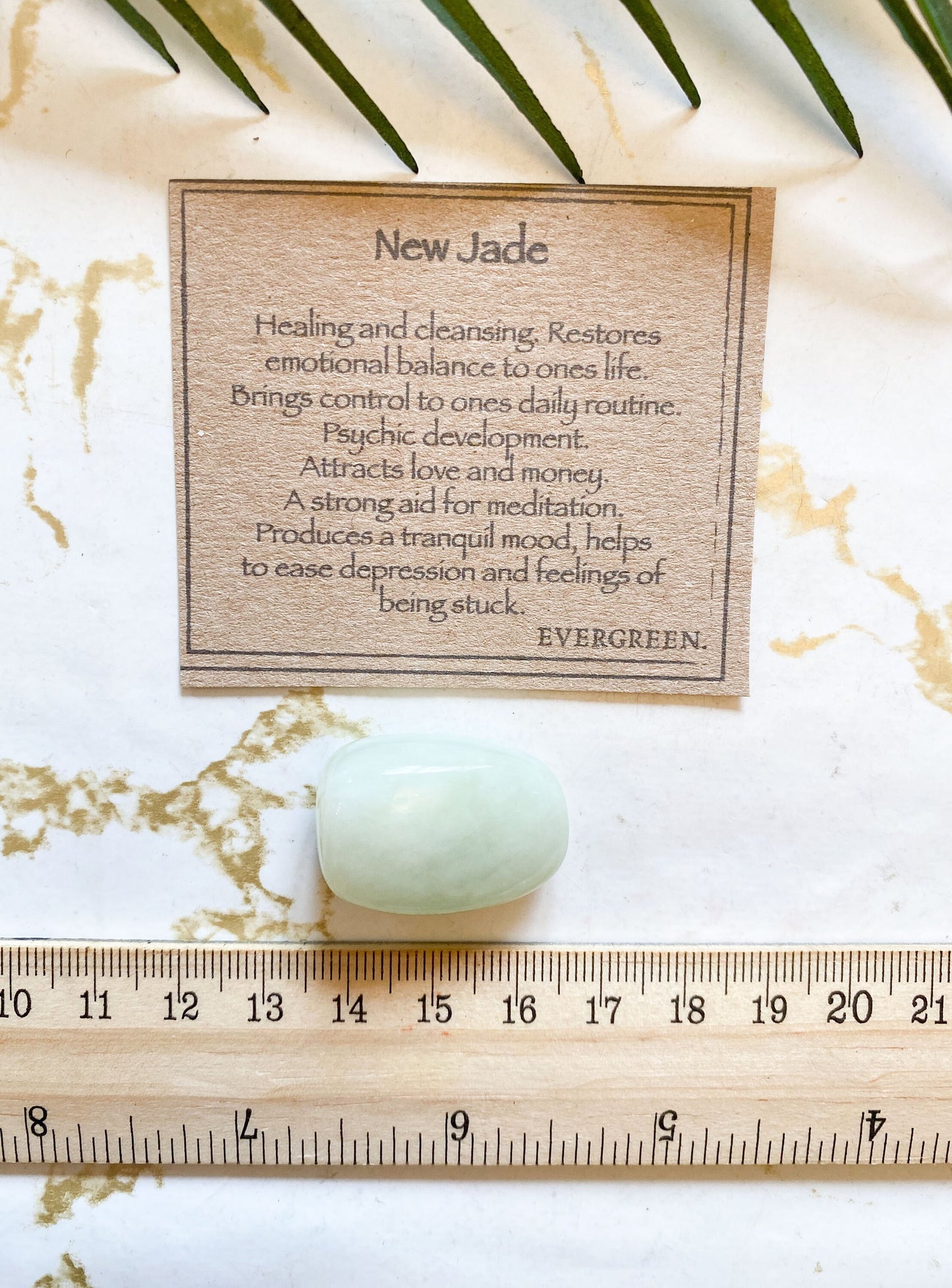 New Jade Crystal Tumbled Stone - Healing, Cleansing & Balance