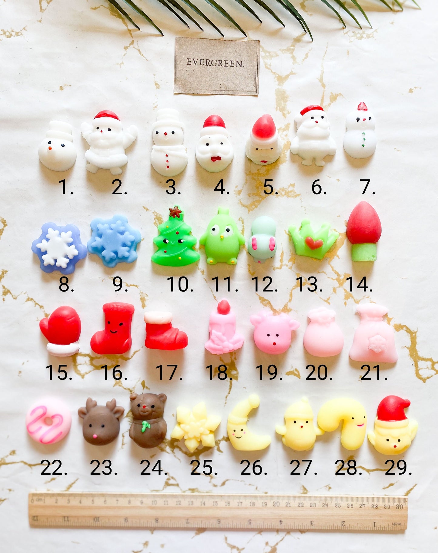 Christmas Squishy Stress Reliever Toys - Wide Variety Available!