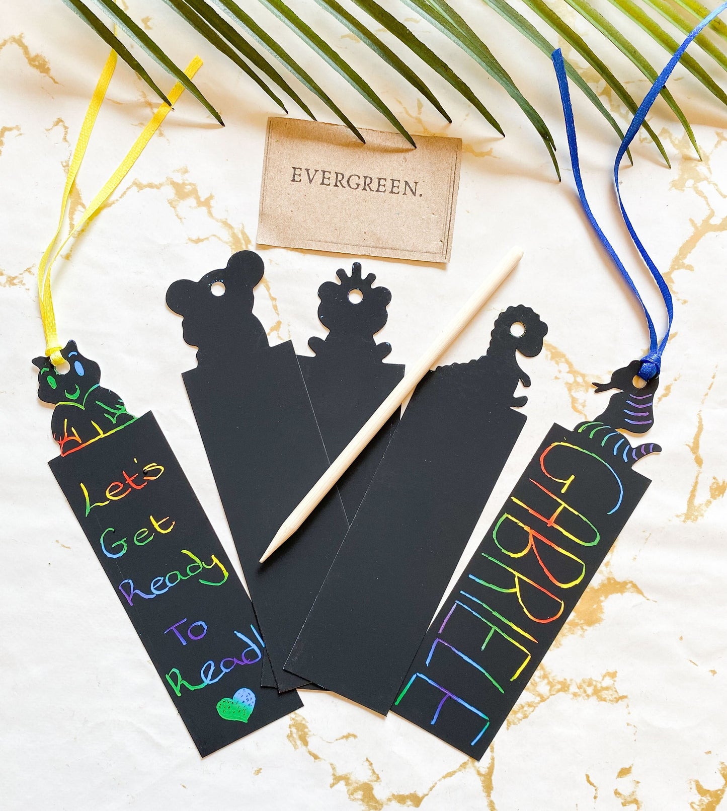 Create Your Own Bookmark - Scratch & Reveal Rainbow Colours!