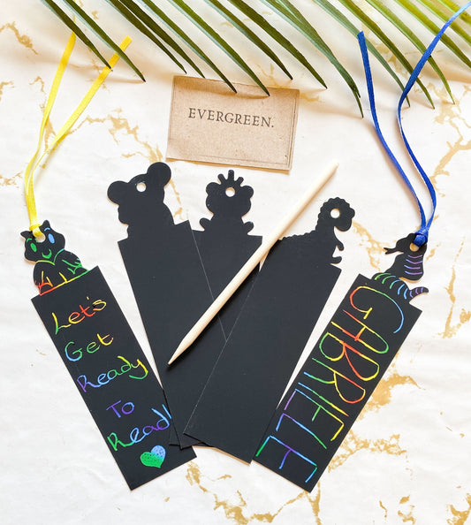 Create Your Own Bookmark - Scratch & Reveal Rainbow Colours!