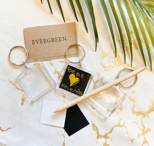 Scratch Art Keychain - Make Your Own!
