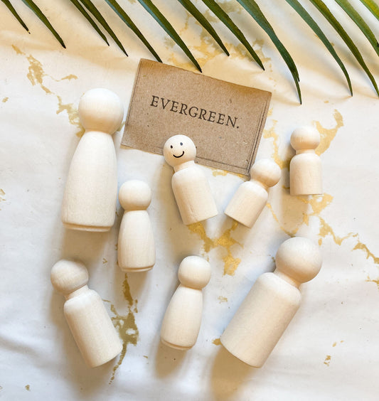 Wooden Peg Dolls - Create Your Own Family!